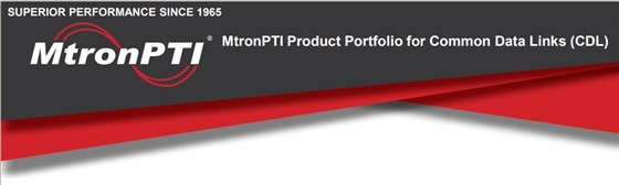 MtronPTI的通用数据链路产品组合(CDL)