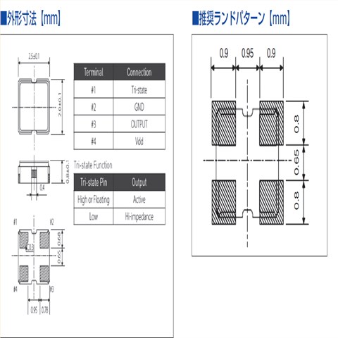 CITIZEN晶振,贴片型SPXO振荡器,CSX-252F晶振,CSX-252FAE26000000T