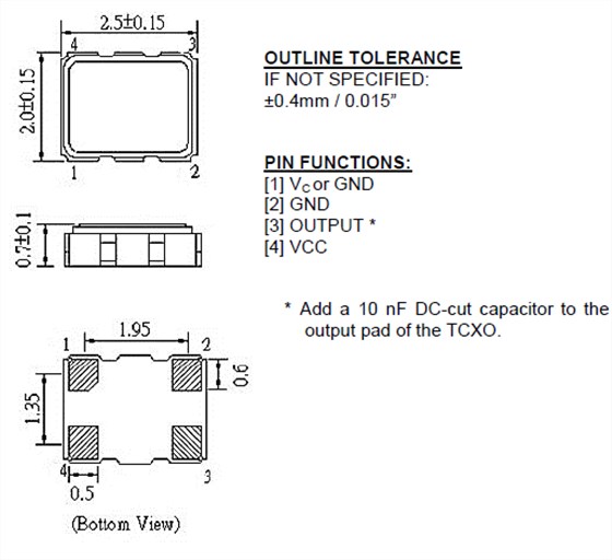 RTX-RTV2520 2520 VCTCXO