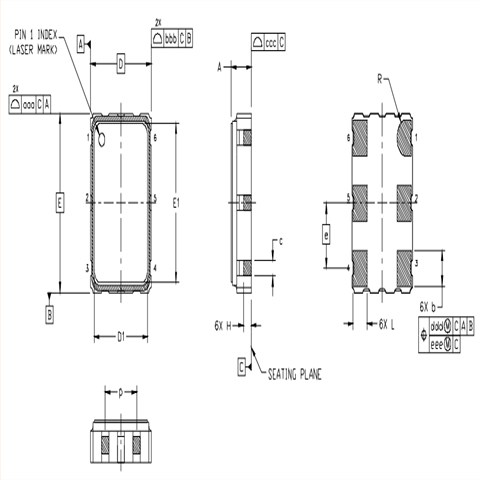 Silicon高质量振荡器Si536/6G路由器晶振/536AB156M250DG