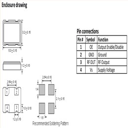 AXTAL时钟振荡器,AXE5032P-50-25-0C-133.000MHz,5032mm,AXE5032P系列,HCMOS