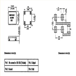 SMD100.3C(E/D)-12.000MHz,SMD100.3系列,7050mm,12MHZ,GED数字设备晶振