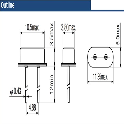 新松插件晶振,SX-49USX-49U-20-20HZ-24.000MHz-12pF,SX-49U系列,24MHZ