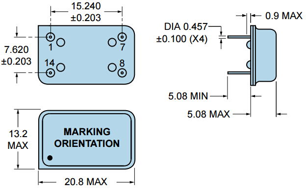 EH1100TS-15.000M 20.8_13.2 DIP XO