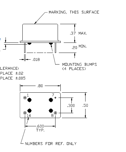 yh1322 50.8 x 50.8 OCXO