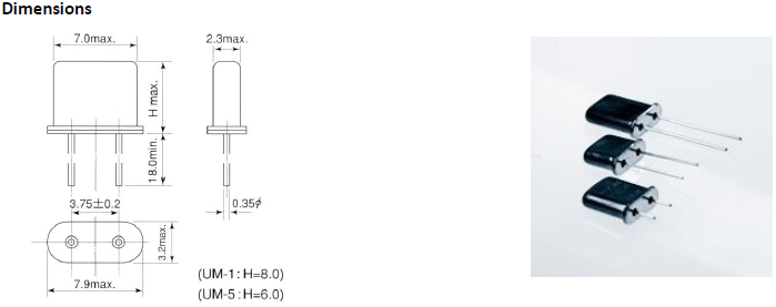QTCC-UM1晶振,49U石英谐振器,无源插件石英晶体