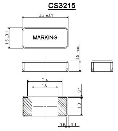 美国ITTI晶振,CS3215无源谐振器,CS3215-32.768KHz-12.5-TR晶振