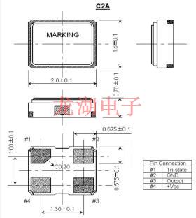 ITTI美国晶振,C2A石英晶体振荡器,C2AH20-25.000-15-3.3V晶振