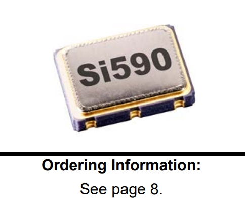 Si590低相位晶振,6GWIFI晶振,590CD26M0000DGR,思佳讯差分振荡器