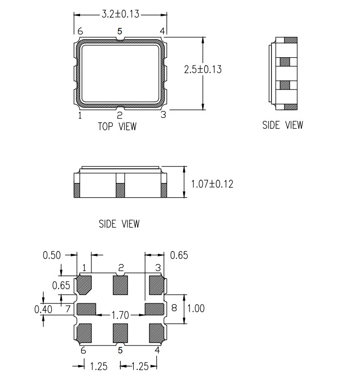 瑞萨LVDS输出晶体振荡器,XPL336212.500000I,光模块晶振